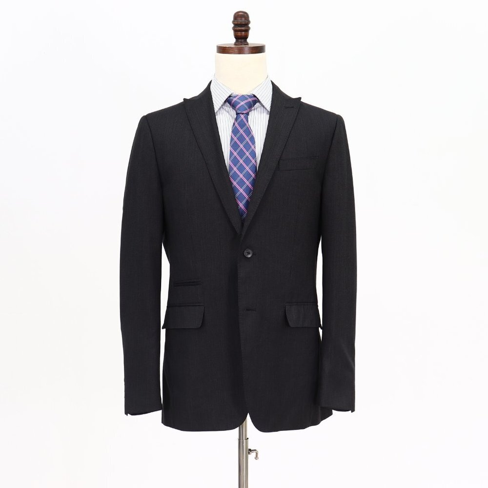 J. Ferrar 40R Gray Solid 2-Button Sport Coat Blazer Jacket W005